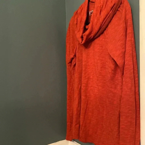 Free People Beach women’s top - one size - one body cowl neck - orange - Picture 4 of 5